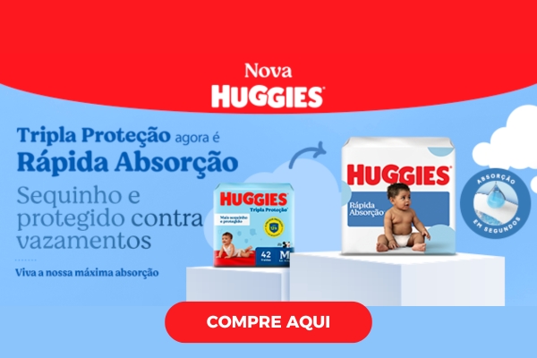 Fralda Huggies Rápida Absorção - azul