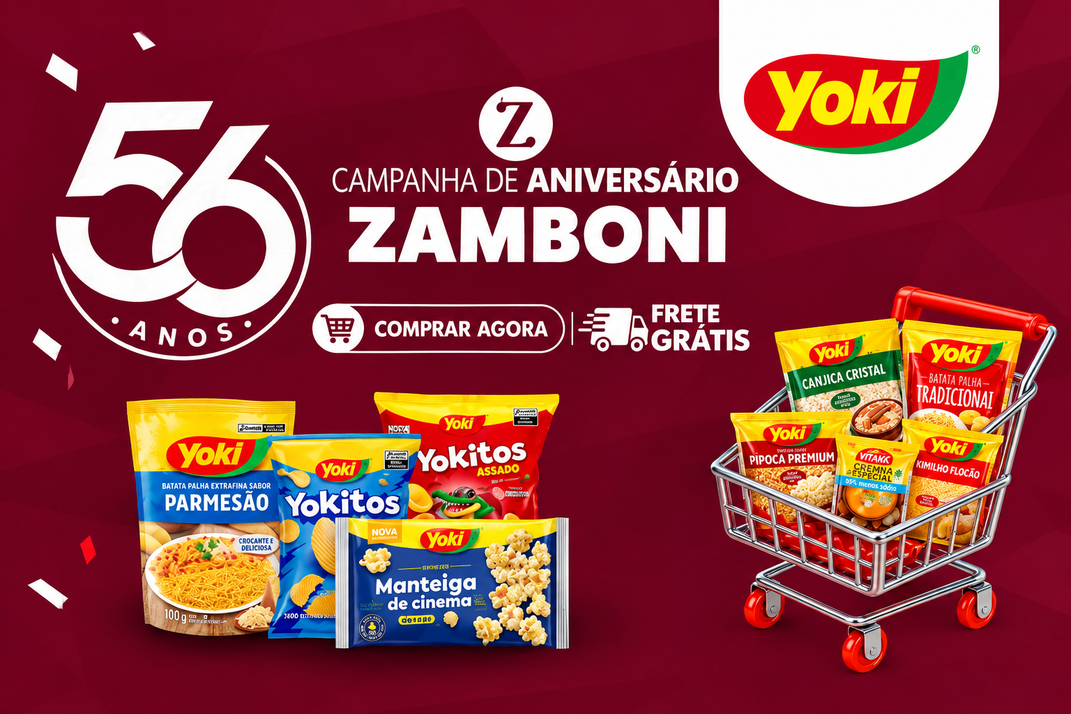 Aniversário 56 Anos Zamboni - Yoki