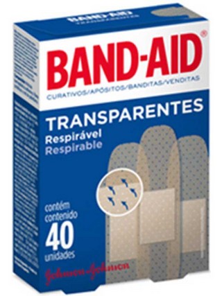 CURATIVO TRANSPARENTE BAND AID C/40 TRANSPARENTE