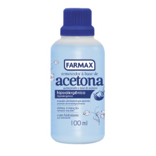 REMOVEDOR DE ESMALTE À BASE DE ACETONA FARMAX 100ML