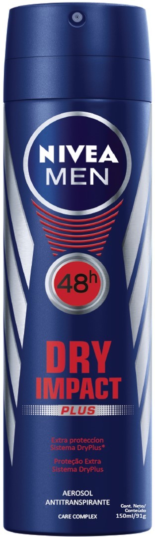 DESODORANTE AEROSOL NIVEA MASCULINO DRY IMPACT 90G