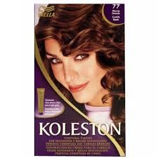 TINTURA PERMANENTE KOLESTON 77 MARROM DOURADO