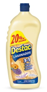 LIMPADOR DESTAC LAMINADO 750ML 20%OFF C/ 12 UNIDADES