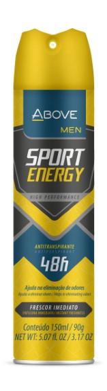 DESODORANTE AERO ANTITRANSPIRANTE ABOVE SPORT ENERGY MEN 90G