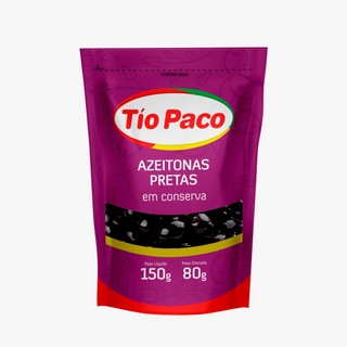 AZEITONA TIO PACO PRETA DOY PACK 24X80G