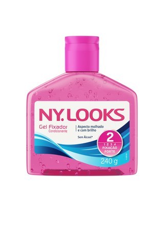 GEL FIXADOR CONDICIONANTE NY. LOOKS FIXAÇÃO FORTE 2 240G