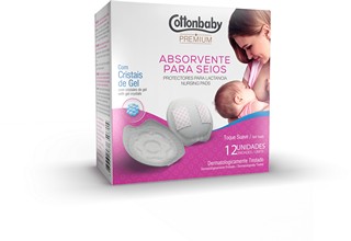 ABSORVENTE PARA  SEIOS MAMÃE C/ 12 UM