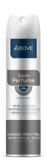 DESODORANTE AERO ANTITRANSPIRANTE ABOVE SEM PERFUME AÇO 90G