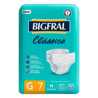 FRALDA GERIÁTRICA BIGFRAL CLASSICA G 7UN