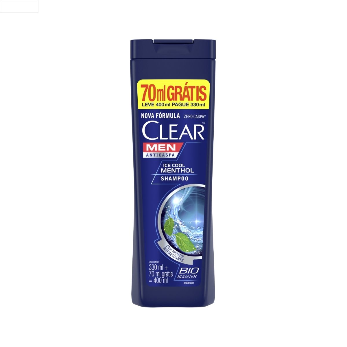 SHAMPOO CLEAR ICE COOL MENTHOL 330ML GRATIS 70ML