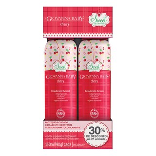DESODORANTE AERO 150 ML CANDY GIOVANNA BABY COM 15% DESCONTO NA SEGUNDA UNIDADE