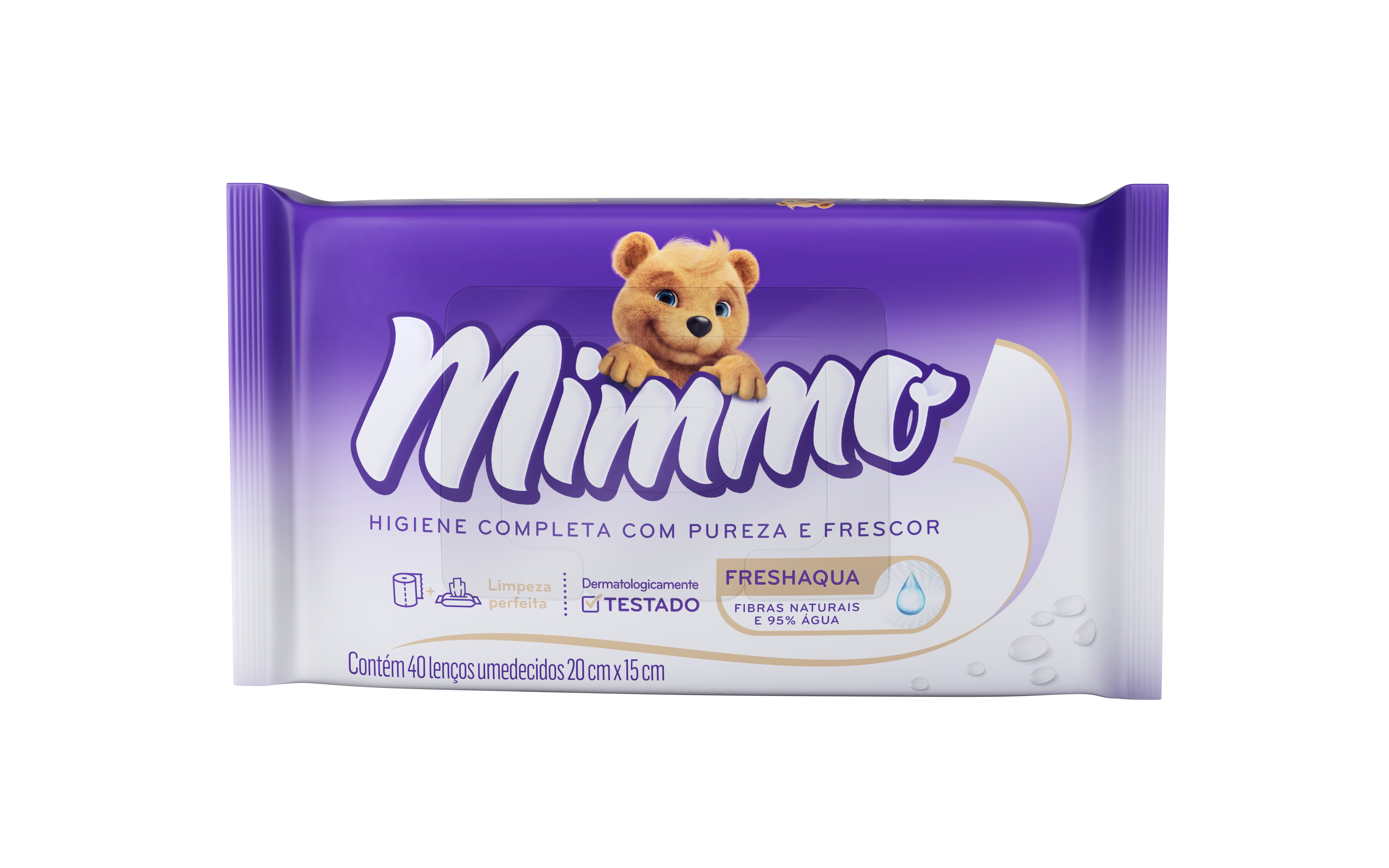 LENÇO UMEDECIDO MIMMO FRESHAQUA C/40