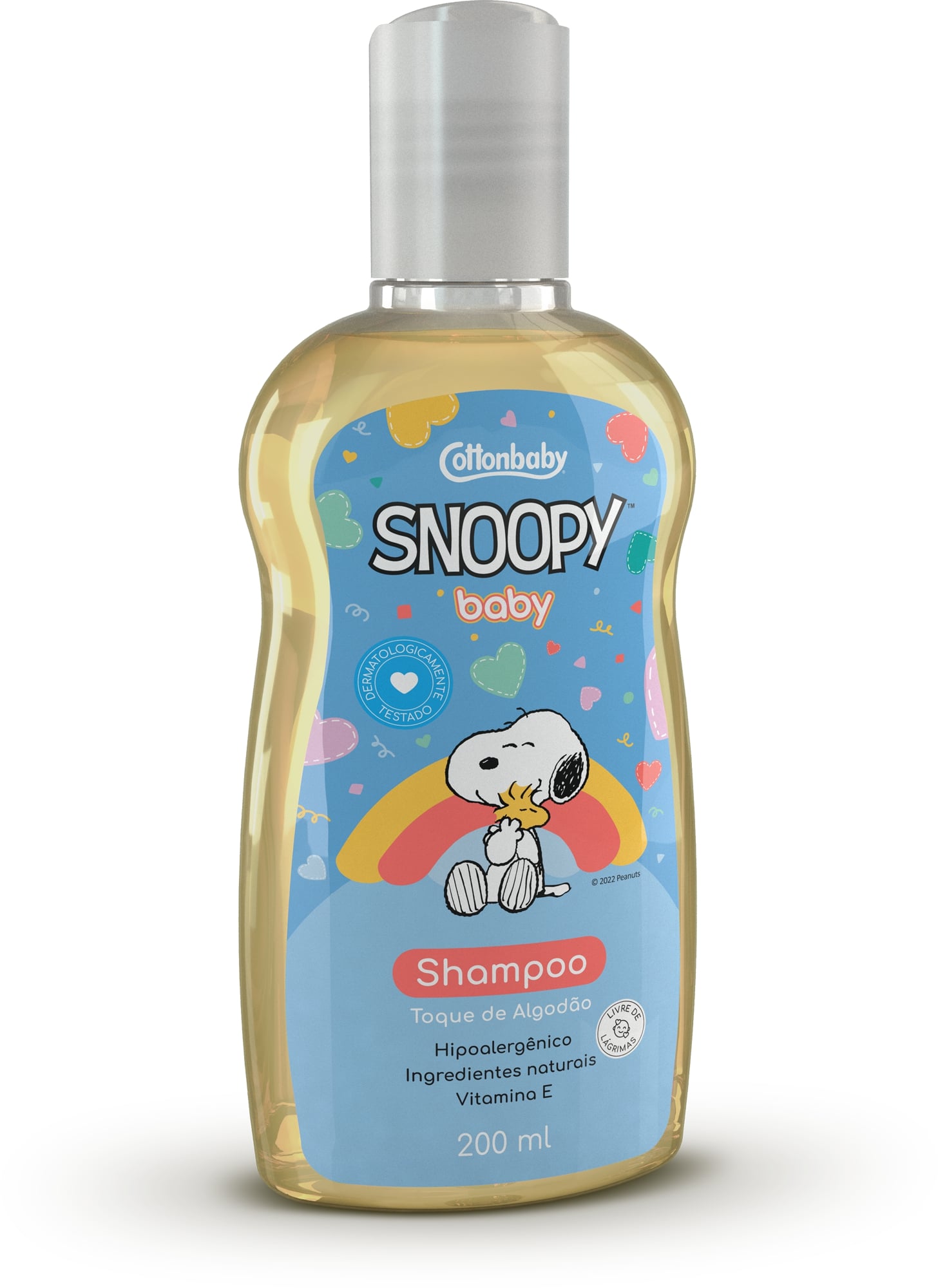 SHAMPOO COTTONBABY SNOOPY BABY TOQUE DE ALGODÃO 12X200ML