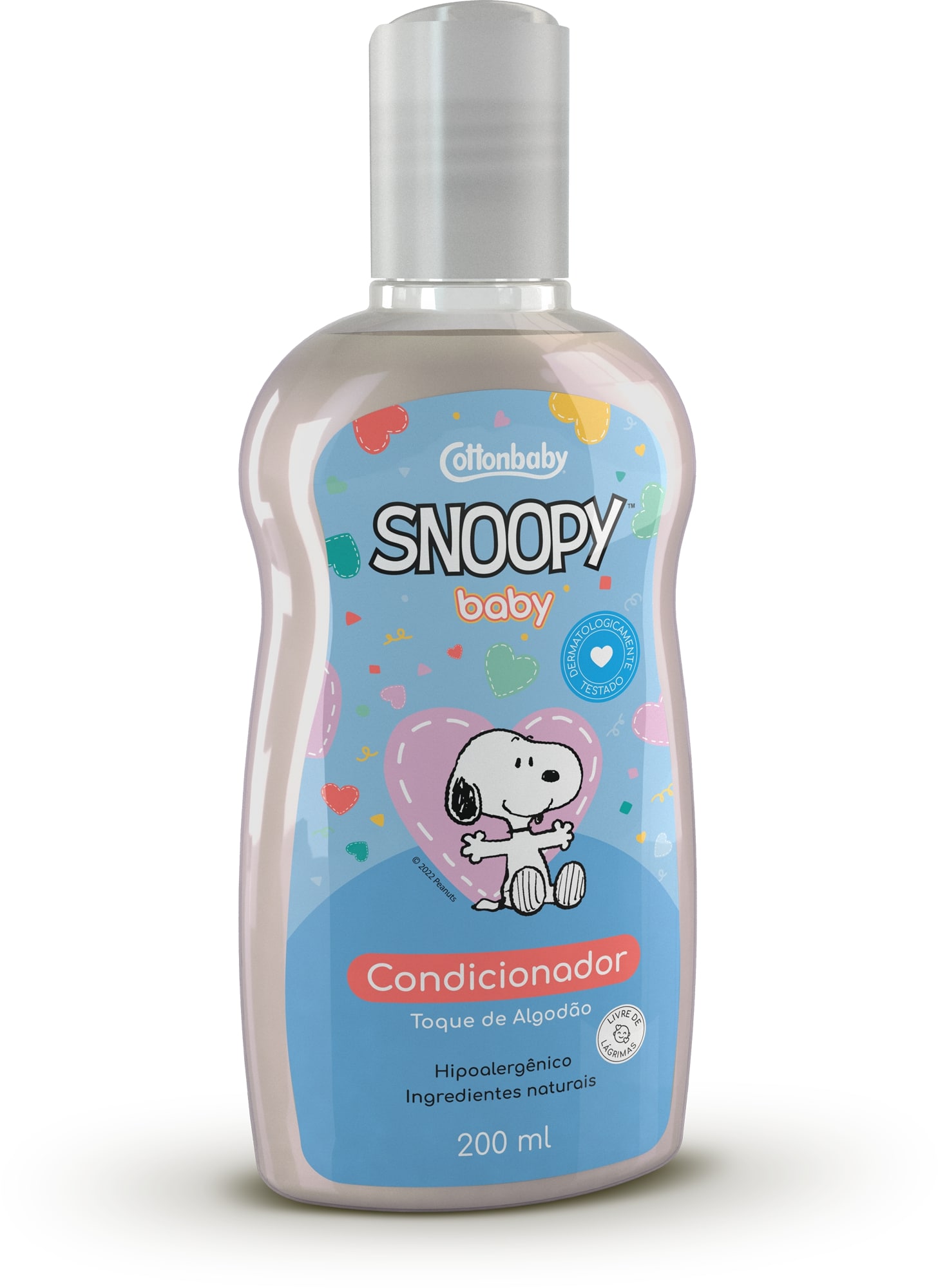 CONDICIONADOR COTTONBABY SNOOPY BABY TOQUE DE ALGODÃO 12X200ML