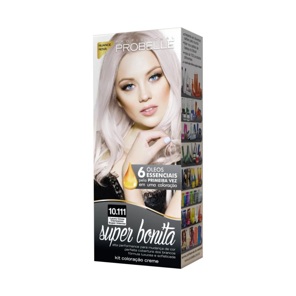 KIT COLORAÇÃO 10.111* LOURO CINZA CLARISSIMO SUPER INTENSO