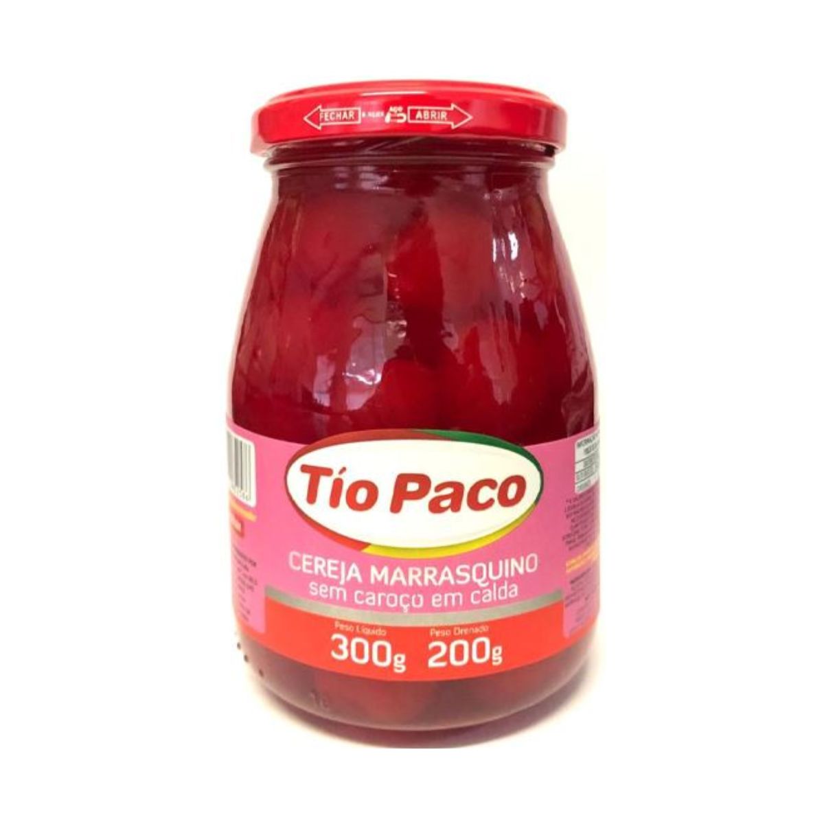 CEREJA TIO PACO EM CALDA SEM CAROÇO 100G