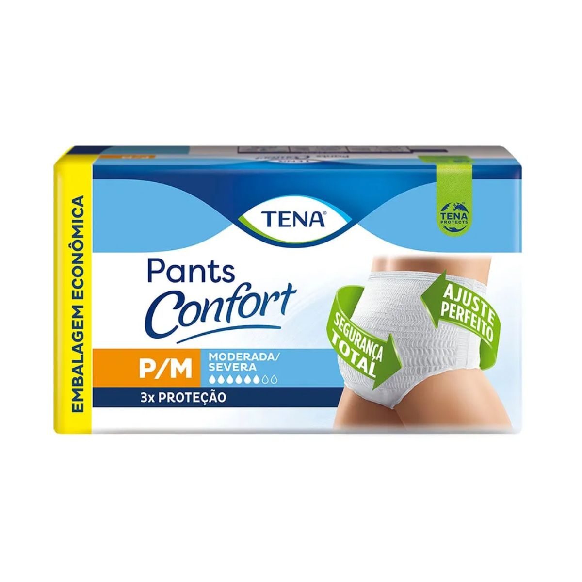 ROUPA ÍNTIMA TENA PANTS CONFORT P/M PACOTE 24 UNIDADES