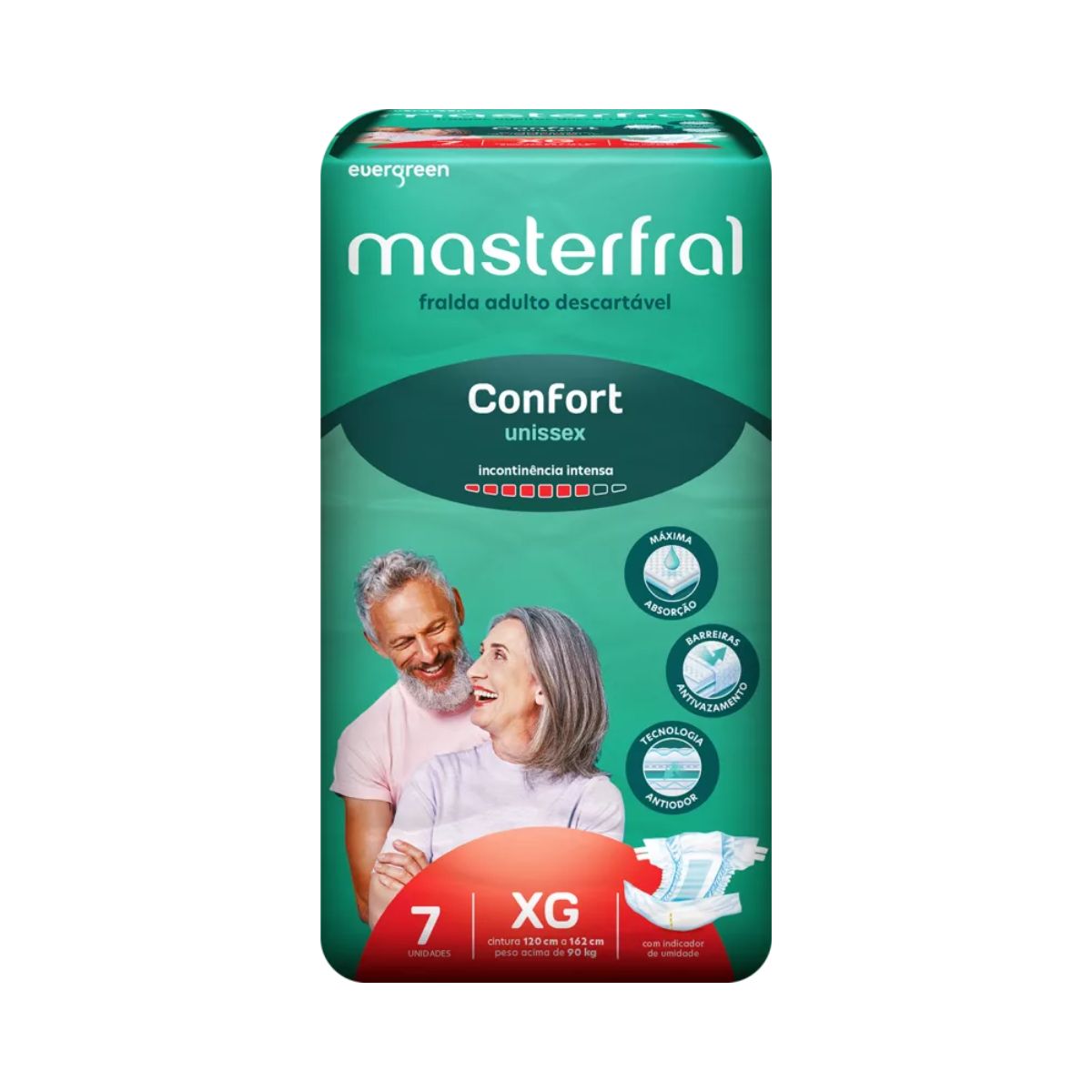 FRALDAS MASTERFRAL CONFORT   XG (8X7)