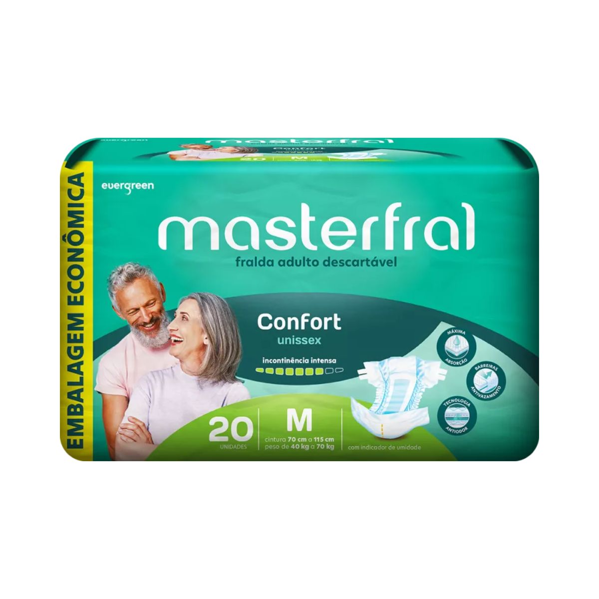 FRALDAS  MASTERFRAL CONFORT ECONOMICA  M (6X2)0
