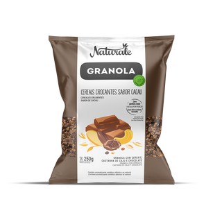 CEREAL GRANOLA CEREAIS CROCANTES SABOR CACAU NATURALE 18X250G