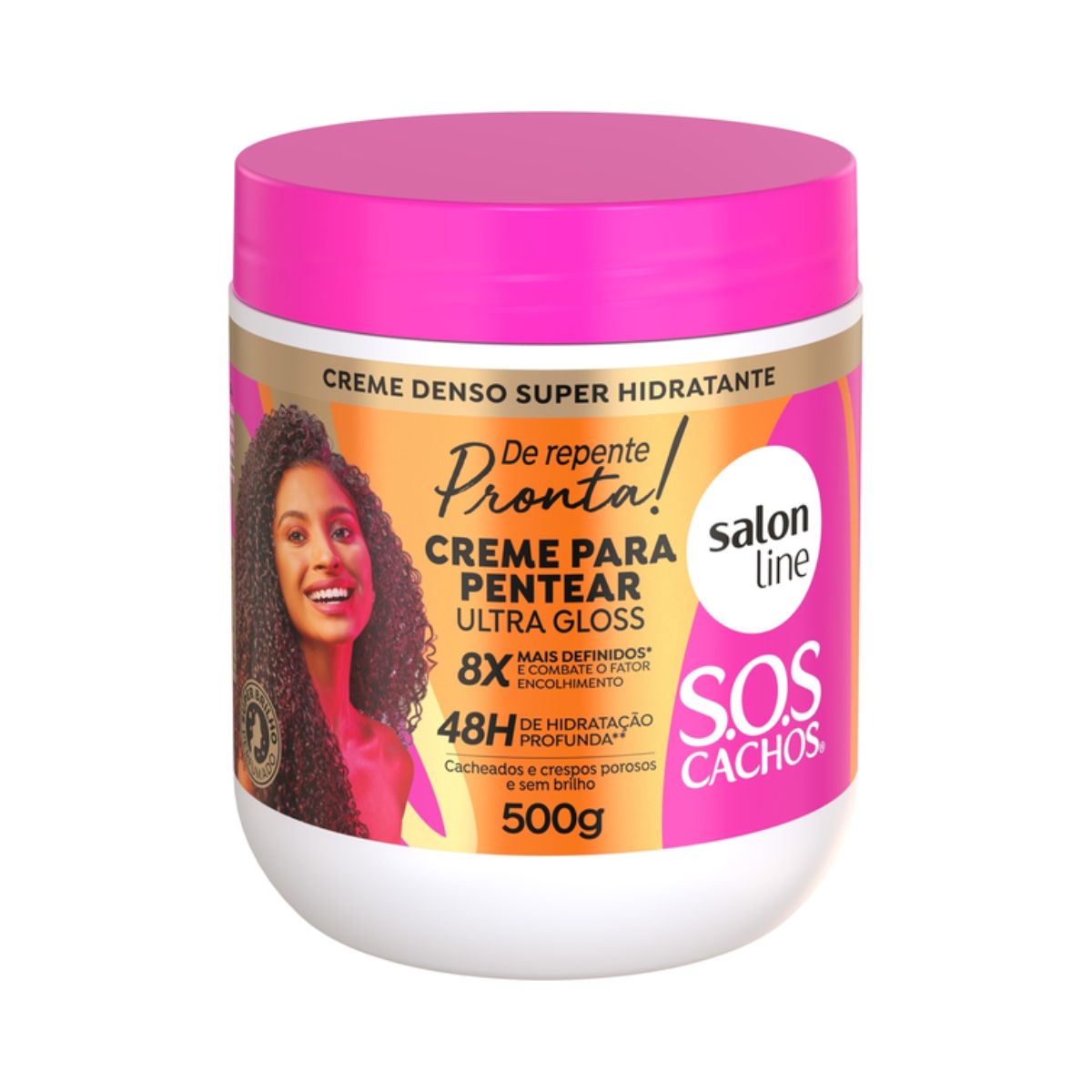 SOS CREME PENTEAR CONDICIONADOR ULTRA GLOSS DE REPENTE PRONTA 500GR