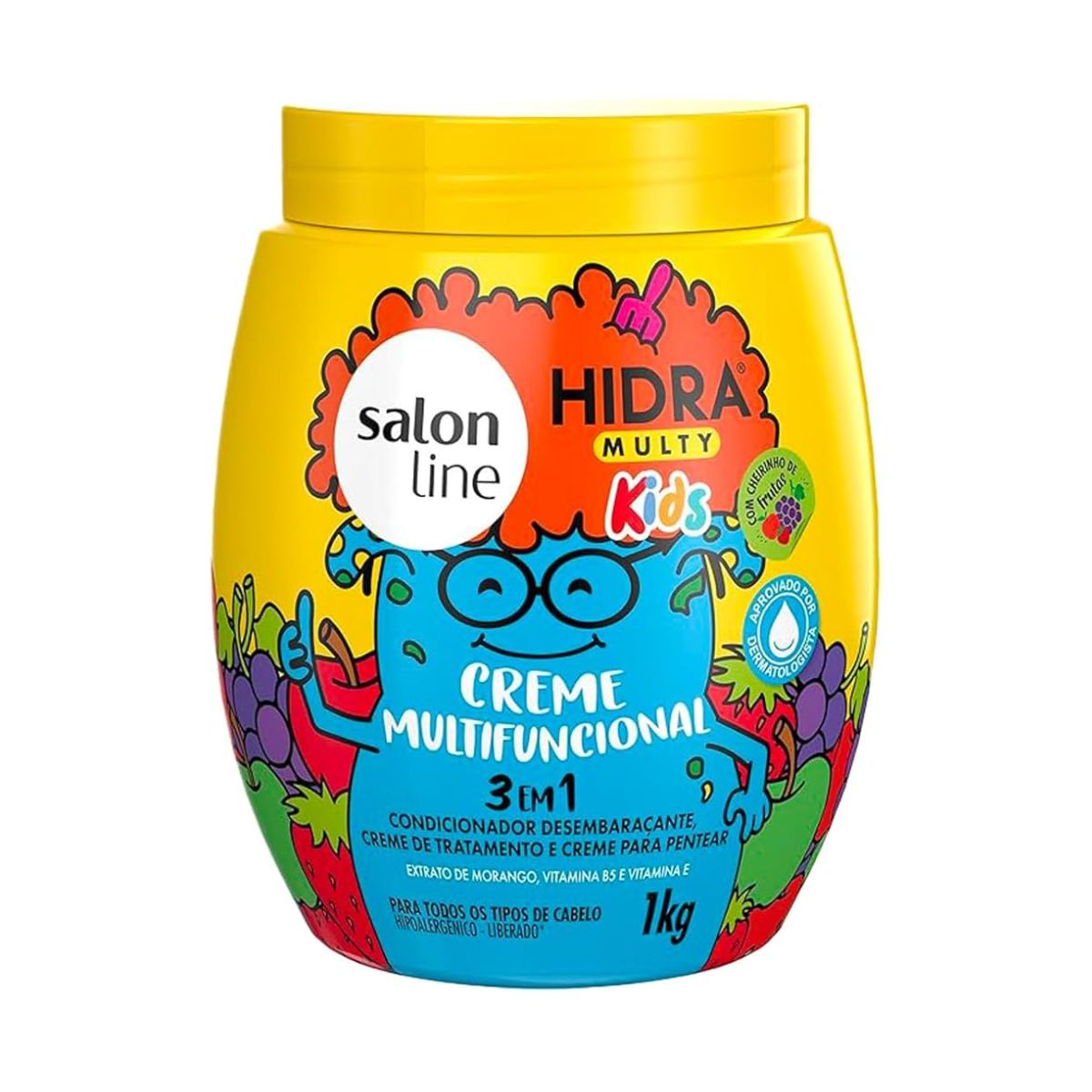 HIDRA MULTY KIDS CREME CONDICIONADOR MULTIFUNCIONAL 3 EM 1 1KG