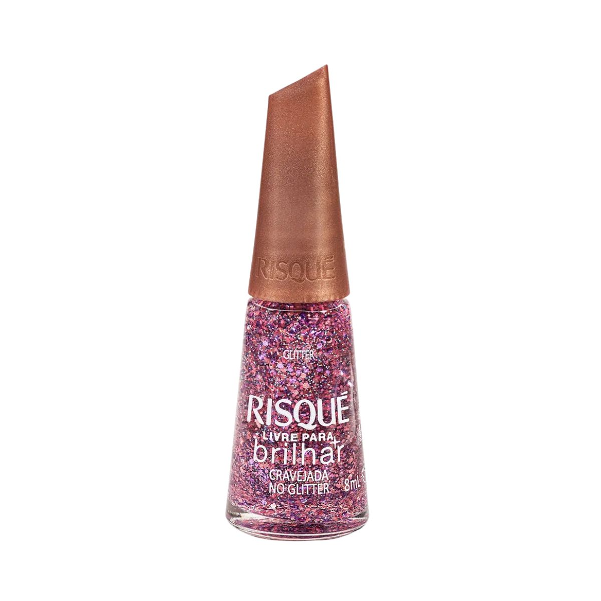 RISQUE ESM EF CRAVEJADA GLITTER 8ML CL