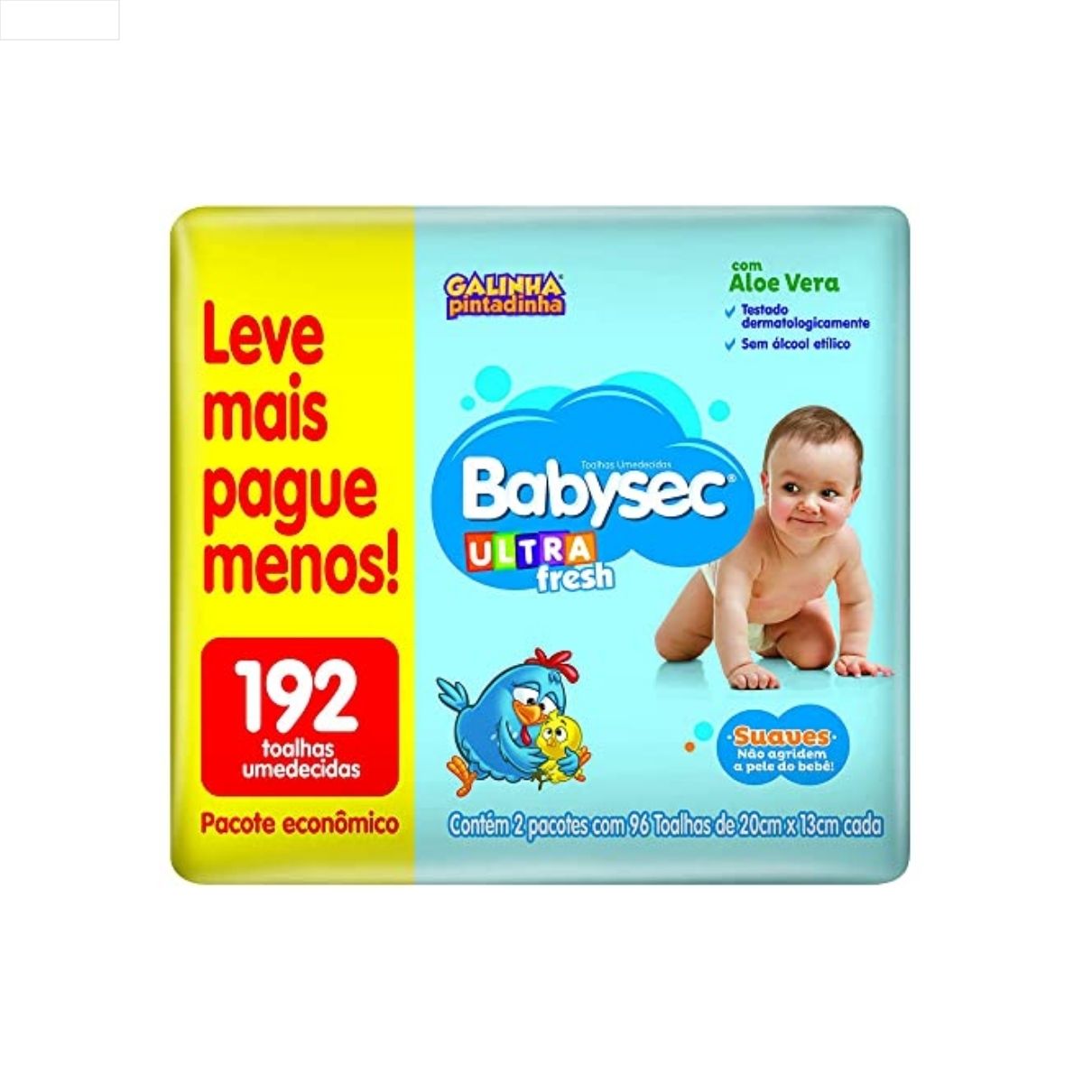 TOALHA UMEDECIDA BABYSEC ULTRA 6X192FLS