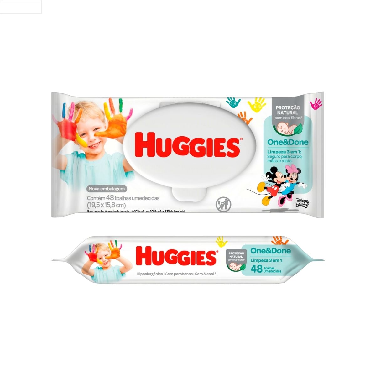 TOALHA UMED HUGGIES ONE DONE 48UN(24)