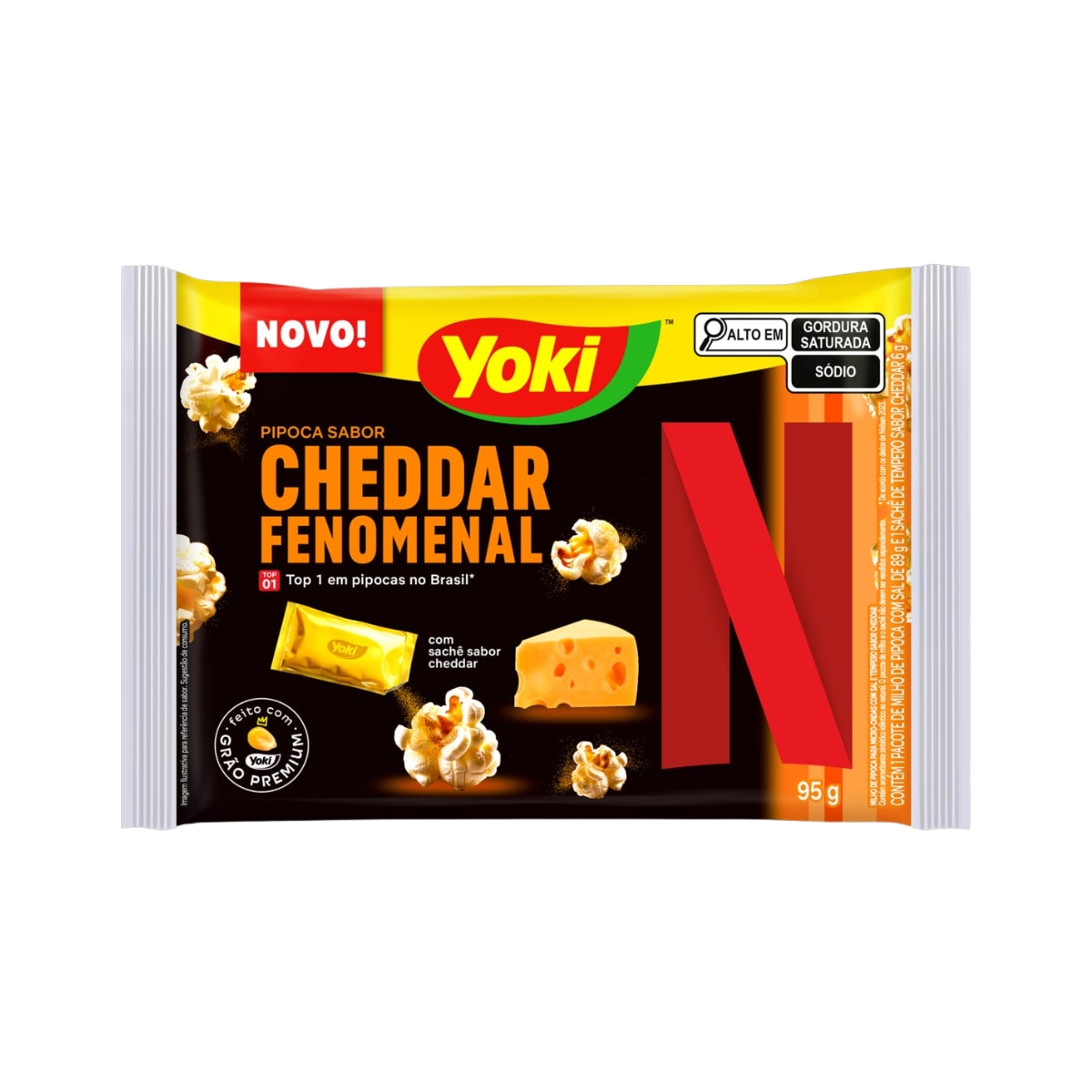 PIPOCA MICRO ONDAS CHEDDAR 36X95GR