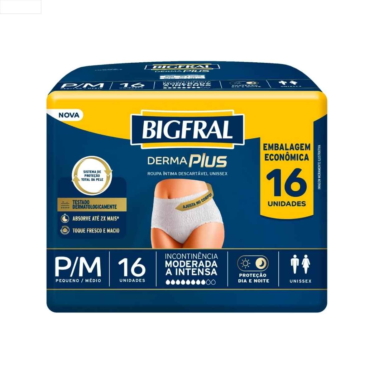 ROUPA INT BIGFRAL C/16 PANTS PREMIUM P/M