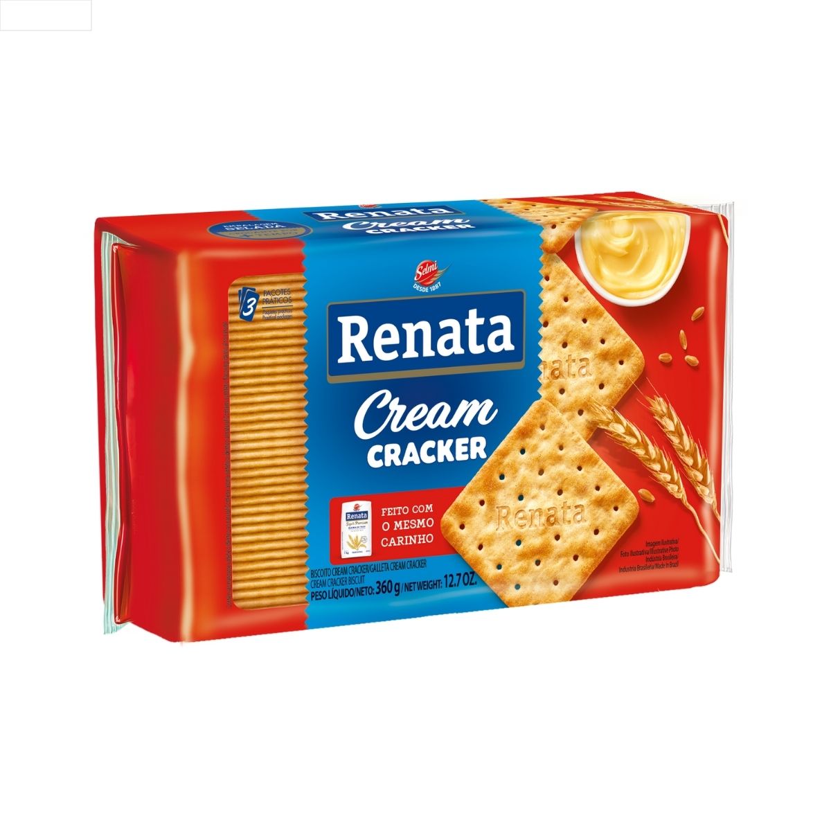 BISCOITO RENATA CREAM CRACKER 360 GR