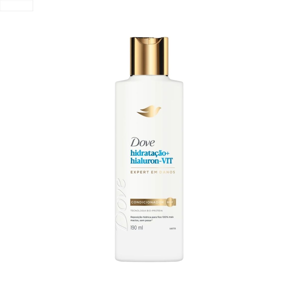CONDICIONADOR DOVE HIDRATAÇÃO + HIALURON-VIT FRASCO 190ML