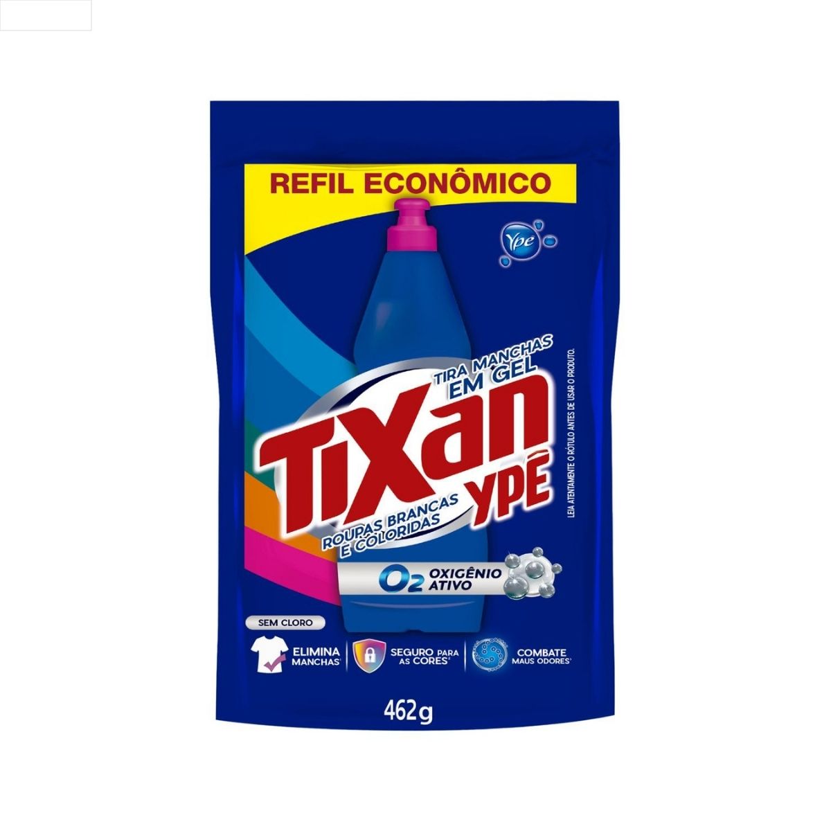 TIRA-MANCHAS GEL ROUPAS BRANCAS E COLORIDAS TIXAN YPÊ SACHÊ 462G REFIL ECONÔMICO