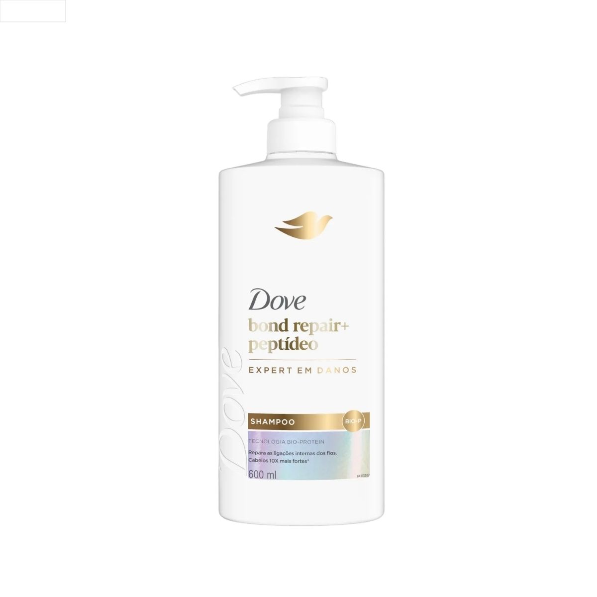 SHAMPOO DOVE BOND REPAIR + PEPTÍDEO FRASCO 600ML PUMP