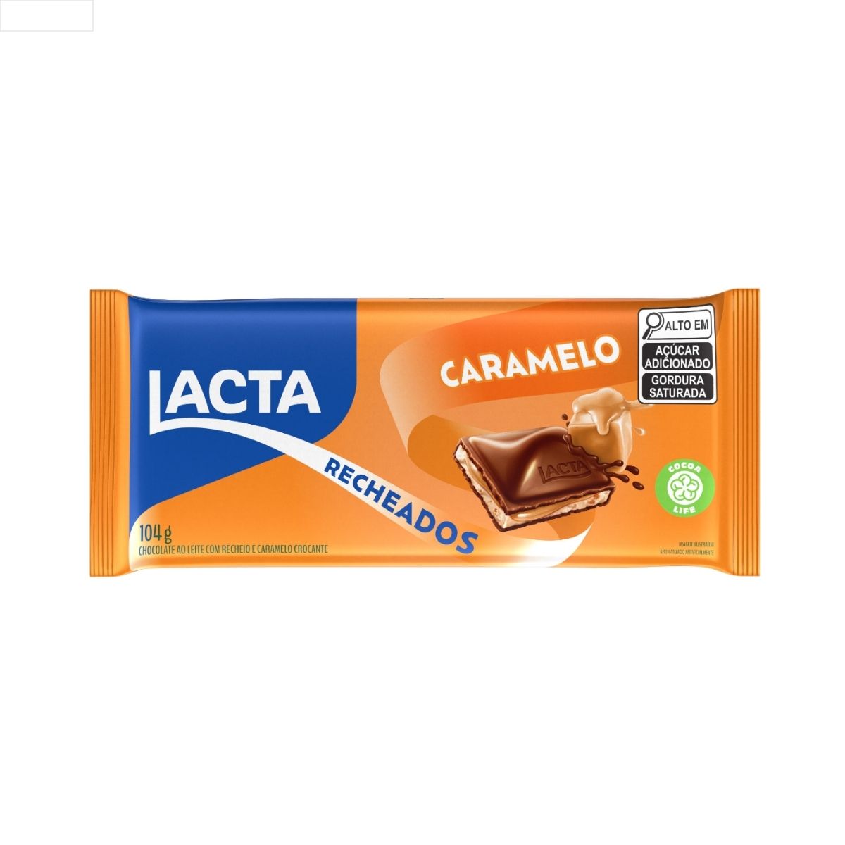 CHOCOLATE LACTA CARAMELO RECHEADO 104G