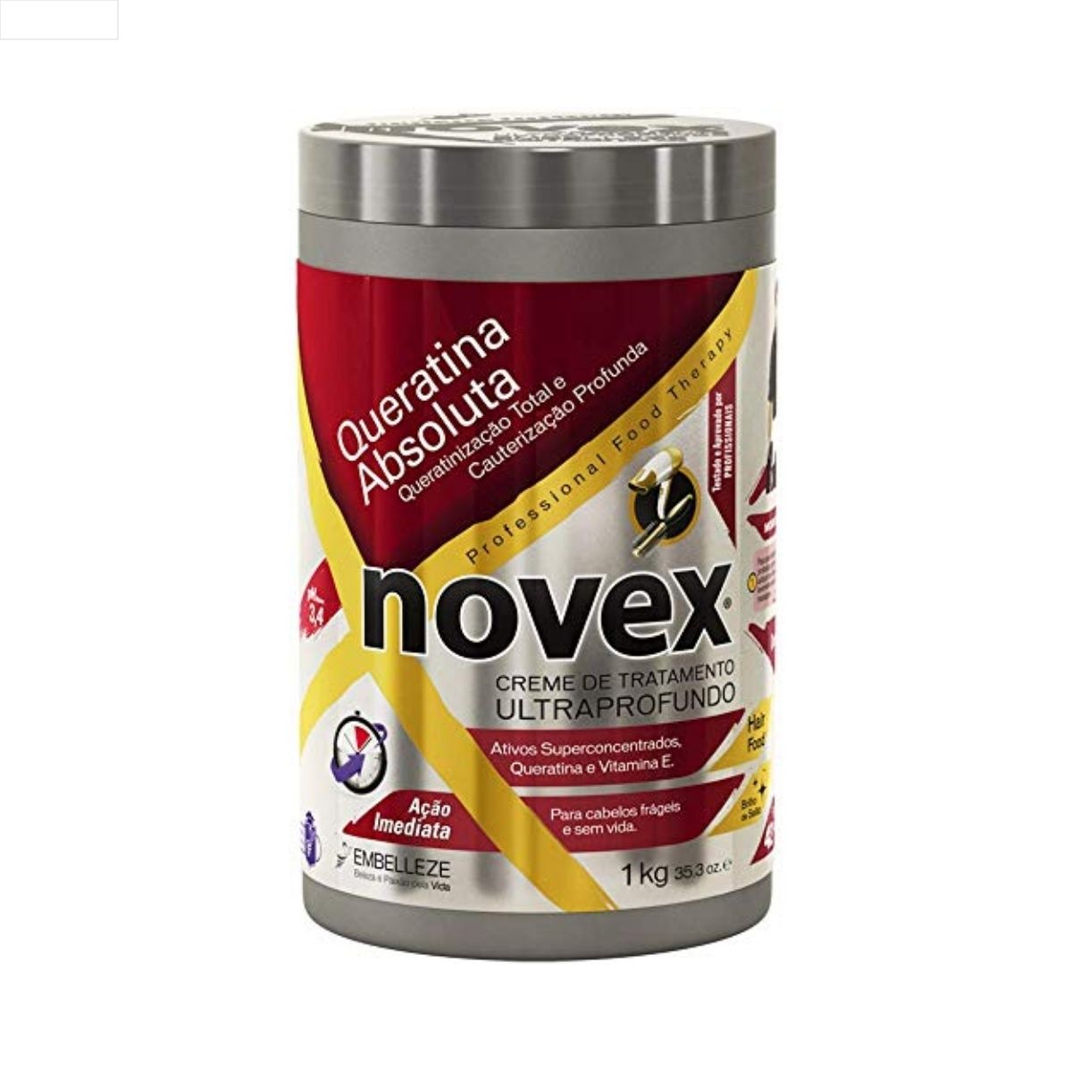 CREME TRATAMENTO NOVEX C/3 QUERATINA 1KG