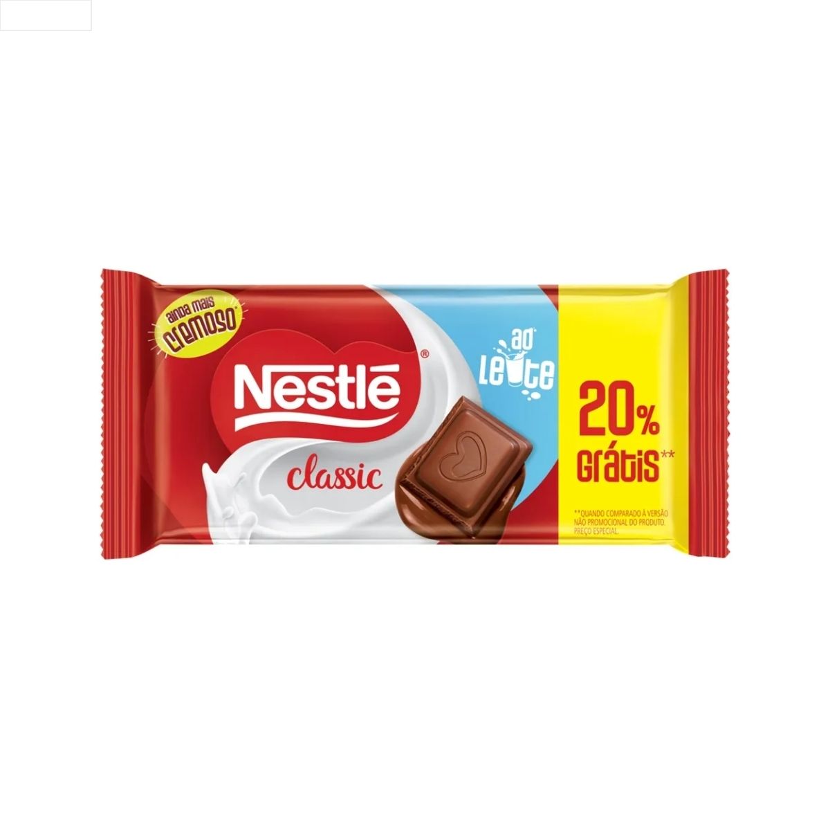 CHOCOLATE NESTLÉ CLASSIC AO LEITE 80G