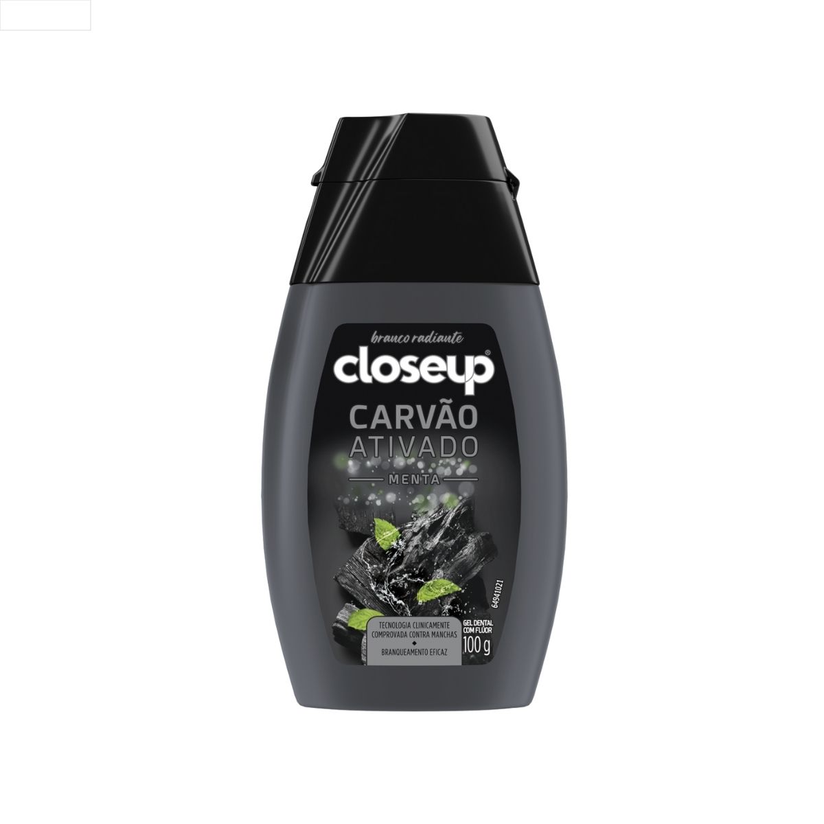 GEL DENTAL CARVÃO ATIVADO MENTA CLOSEUP FRASCO 100G