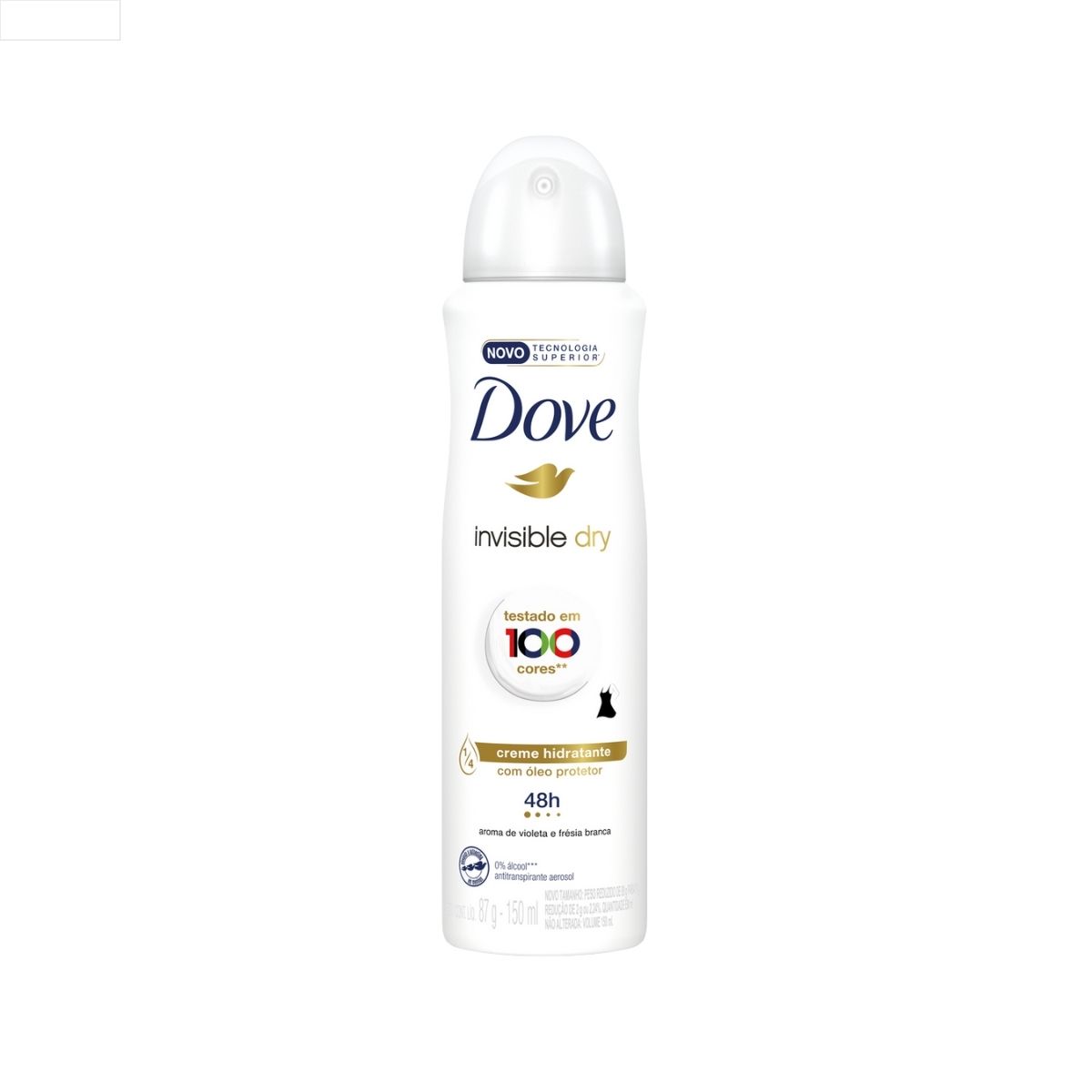 DESODORANTE AEROSOL DOVE FEMININO INVISIBLE 87G