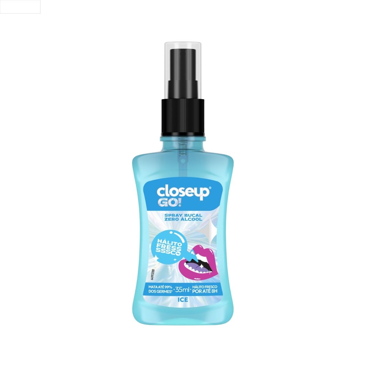 ENXAGUANTE BUCAL ZERO ÁLCOOL ICE CLOSEUP GO! FRASCO 35ML SPRAY