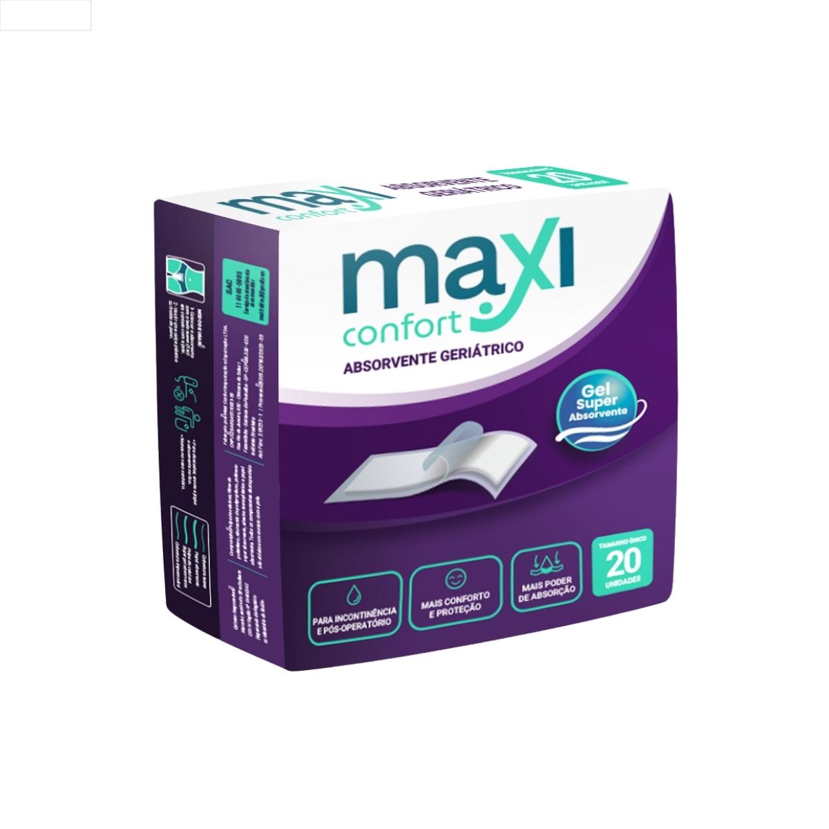 ABSORVENTE GERIATRICO MAXI CONFORT COM 20