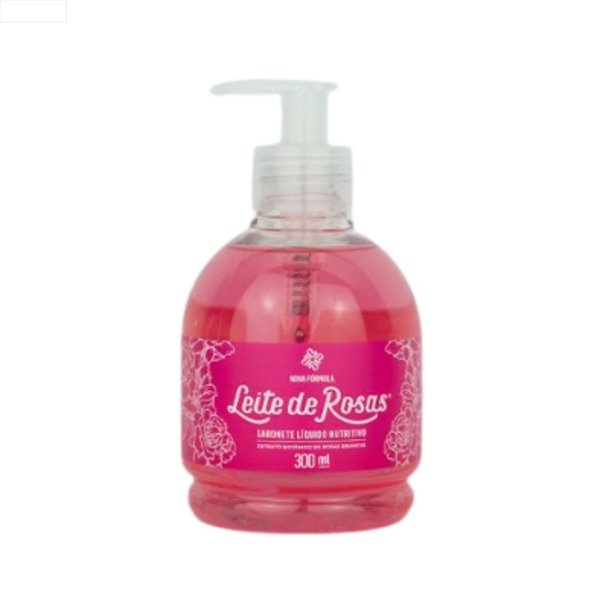 SABONETE LÍQUIDO NUTRITIVO LEITE DE ROSAS TRADICIONAL 300ML