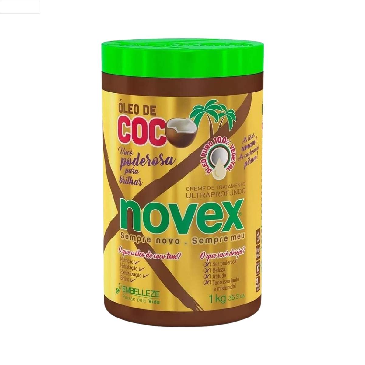 CREME DE TRATAMENTO NOVEX ÓLEO DE COCO 1KG