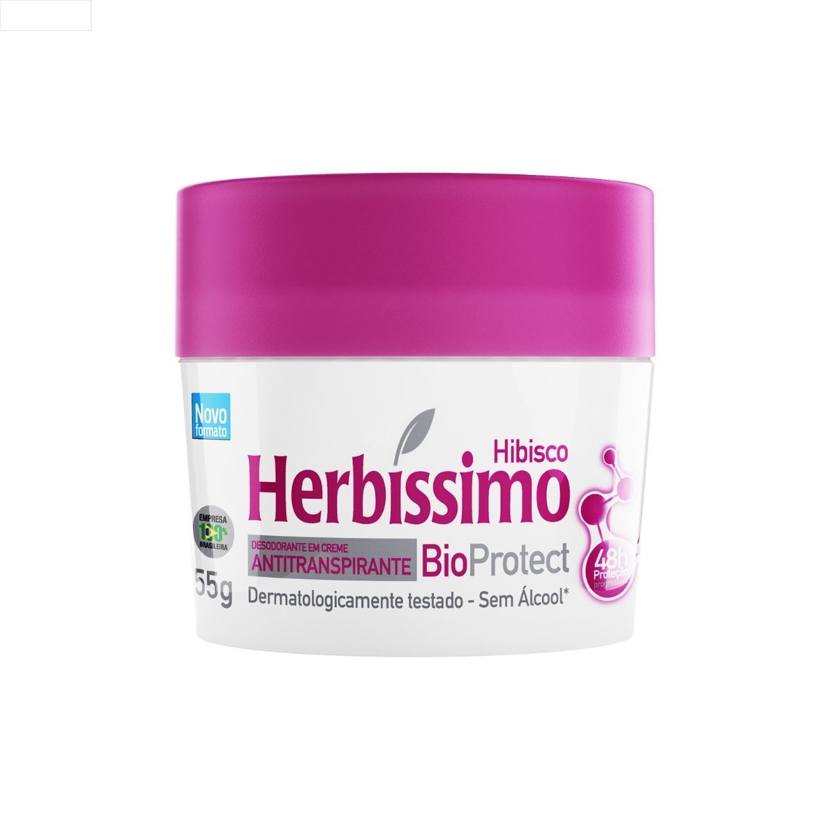 DESODORANTE EM CREME HERBÍSSIMO BIOPROTECT HIBISCO 55G