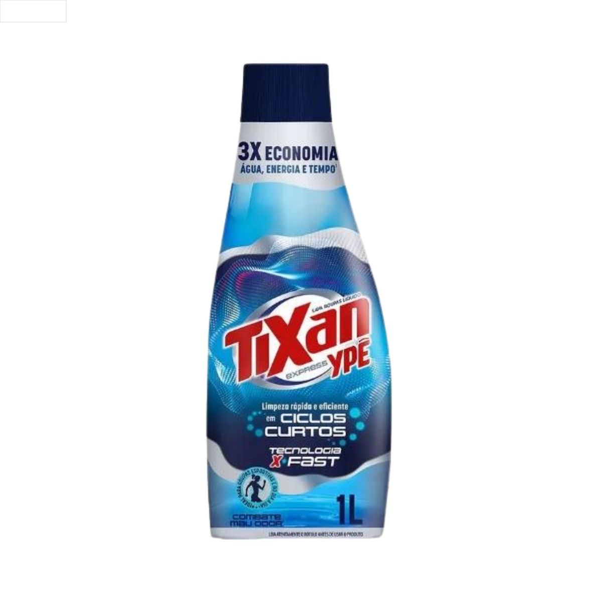 LAVA-ROUPAS LÍQUIDO TIXAN YPÊ EXPRESS COMBATE MAU ODOR FRASCO 1L