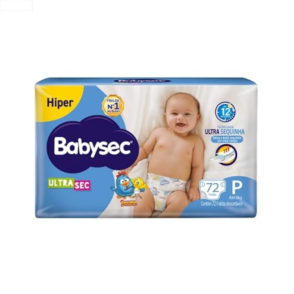 FRALDA BABYSEC ULTRA HIPER P 2X72