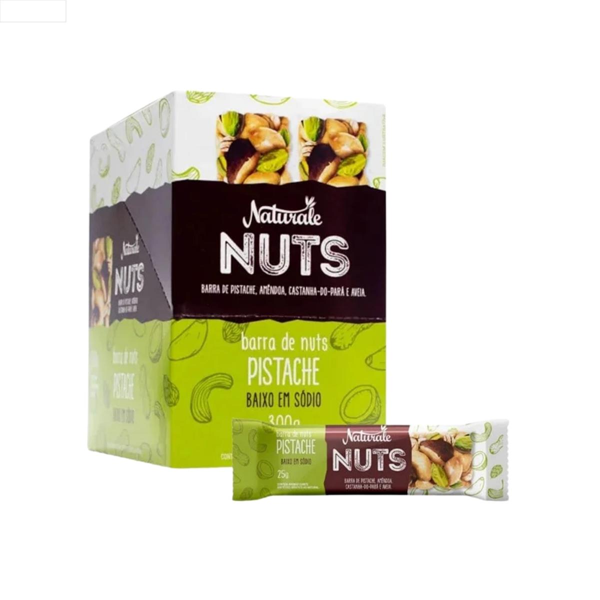 BARRA DE NUTS PISTACHE NATURALE CX C/6 DP 12X25G