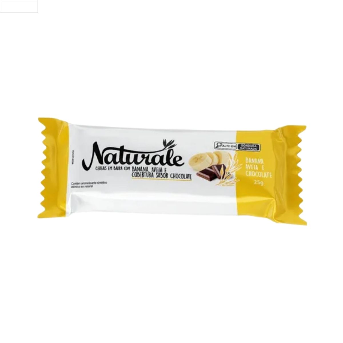 CEREAIS EM BARRA BANANA/AVEIA/CHOCOLATE NATURALE CX C/8 DP 24X25G