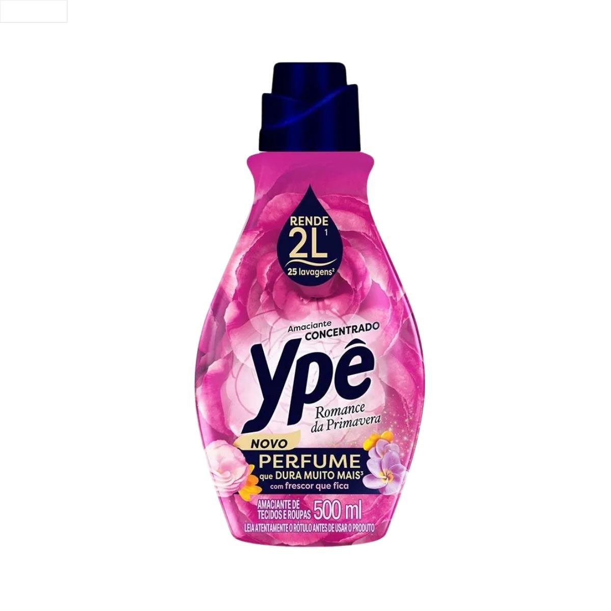 AMACIANTE DE ROUPA CONCENTRADO ROMANCE DA PRIMAVERA YPÊ FRASCO 500ML